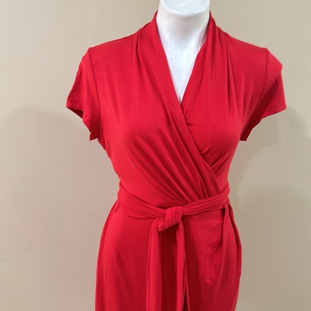 Adrianna Papell Red Midi Dress - Picture 8 of 12